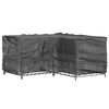 vidaXL Överdrag för utemöbler 16 ölj. 215x215x90cm L-format