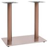 vidaXL Bordsben f&ouml;r caf&eacute;bord silver 70x40x72 cm rostfritt st&aring;l