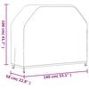 vidaXL Grillskydd 140x58x106 cm svart 420D oxford