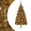 vidaXL Konstgjord julgran med julkulor 180 cm 300 LED-lampor Varmvit
