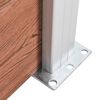 vidaXL Staketpanel WPC 353x106 cm brun