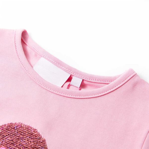 T-shirt f&ouml;r barn ljus rosa 92