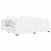 vidaXL Sängram Vit 200 x 200 cm Konstläder