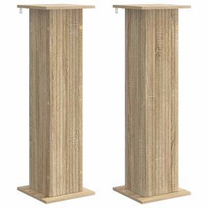 vidaXL V&auml;xtst&auml;ll 2 pcs Sonoma-ek 30,5 x 30 x 100,5 cm Konstruerat tr&auml;