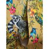DUTCH WALLCOVERINGS Tapet Lemur ockra