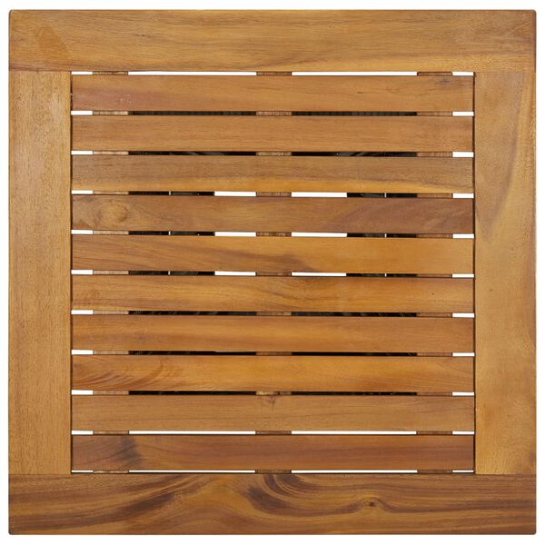 vidaXL Barbord grå 60x60x110 cm konstrotting och massivt akaciaträ