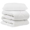vidaXL T&auml;ckeset med kudde 2 st Vit Mikrofiber