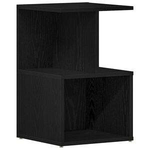 vidaXL Nattduksbord Svart Ek 35 x 35 x 55 cm Konstruerat tr&auml;