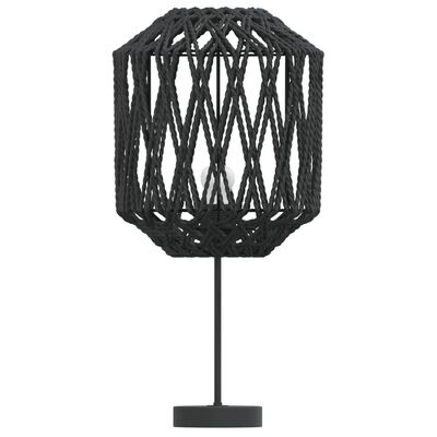 vidaXL Lampskärm svart Ø23x28 cm järn och papper