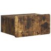 vidaXL V&auml;ggmonterat S&auml;ngbord R&ouml;kt ek 49 x 34,5 x 24 cm Konstruerat tr&auml;