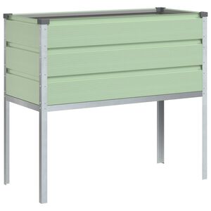 vidaXL Planteringsk&auml;rl Pastellgr&ouml;n 100 x 45 x 90 cm Galvaniserat St&aring;l