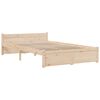vidaXL Sängram utan madrass massivt trä 120x200cm