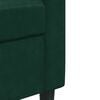 vidaXL Soffa 2-sits m&ouml;rkgr&ouml;n 140 cm sammet