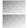 vidaXL Trappsteg 2 st 70 x 40 cm Silver Aluminium Rektangul&auml;r