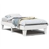 vidaXL S&auml;ngram utan madrass vit 75x190 cm massiv furu