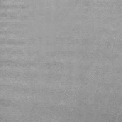 vidaXL Barnsoffa med fotpall ljusgrå 100x50x30 cm sammet
