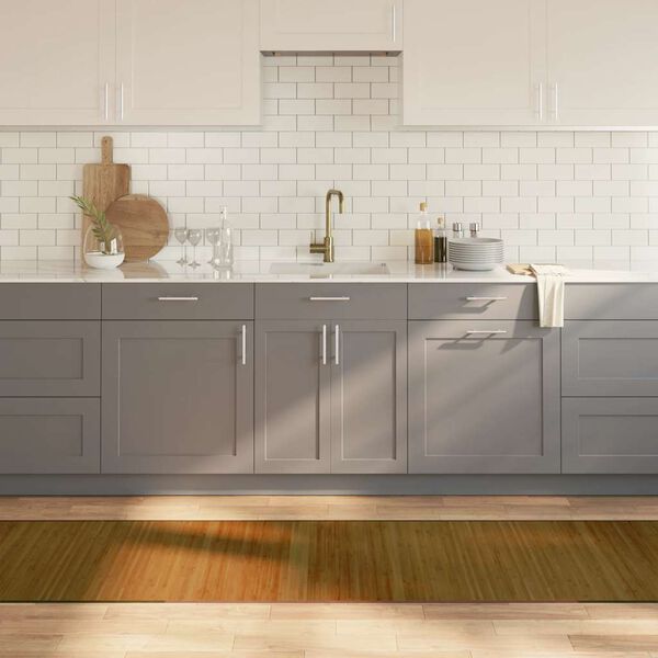 vidaXL Matta rektangul&auml;r brun 70x400 cm bambu