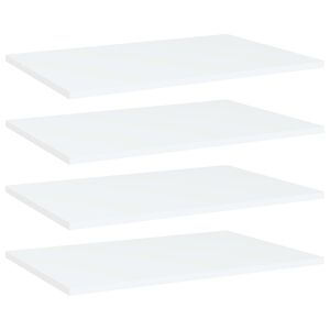 vidaXL Hyllplan 4 st vit 60x40x1,5 cm konstruerat tr&auml;