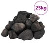 vidaXL Lavastenar 25 kg svart 5-8 cm