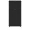 vidaXL Badrumsskåp Svart 39,5 x 36 x 88 cm Konstruerat trä & Metall