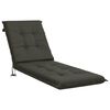vidaXL Solstol Kudde GEMERT 100% Polyester Antracit 190 x 50 x 9 cm