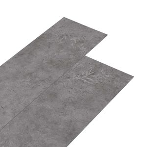 vidaXL Golvplankor Betonggr&aring; 5,02 m&sup2; 36 st PVC
