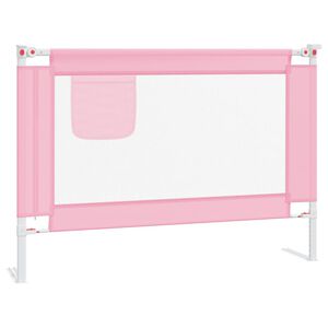 vidaXL S&auml;ngskena f&ouml;r barn rosa 90x25 cm tyg