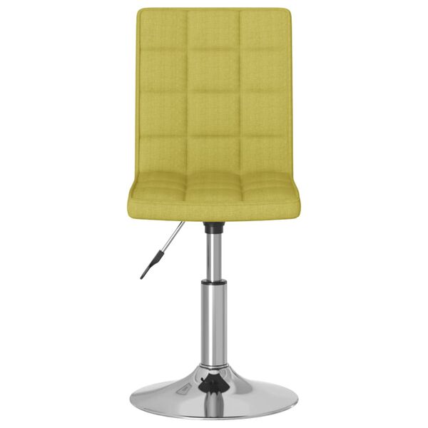 vidaXL Snurrbara matstolar 2 st gr&ouml;n tyg