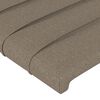 vidaXL Sänggavel taupe 80x5x78/88 cm tyg