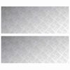 vidaXL Trappsteg 2 st 100 x 40 cm Silver Aluminium Rektangul&auml;r
