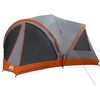 vidaXL Familjet&auml;lt f&ouml;r 10 personer Gr&aring; och orange 460 x 430 x 214 cm