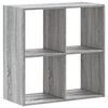 vidaXL Bokhylla gr&aring; sonoma 68,5x32x68,5 cm konstruerat tr&auml;