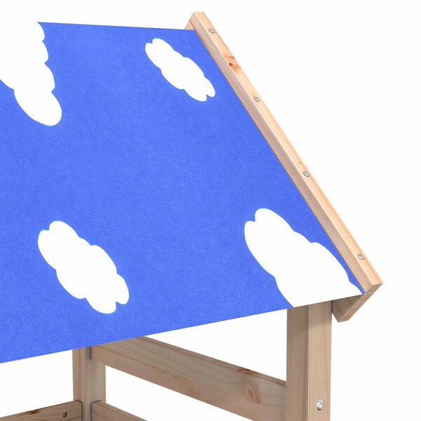 vidaXL Lekstapel Brun 110.5 x 52.5 x 215 cm Massiv furu