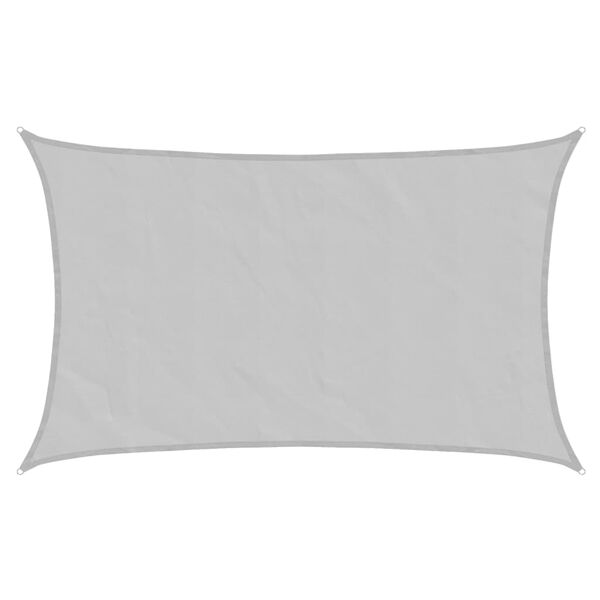 vidaXL Solsegel ljusgr&aring; 8x5 m 100% polyesteroxford