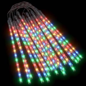 vidaXL Meteorregn 20 st 30 cm 480 LED flerf&auml;rgad inne/ute