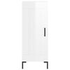 vidaXL Skåp vit högglans 34,5x34x90 cm konstruerat trä