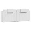 vidaXL Headboard Cushion "Viana" White 140 cm Faux Leather