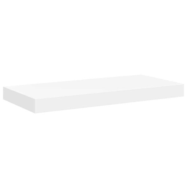 vidaXL Sv&auml;vande v&auml;gghylla vit 50x23x3,8 cm MDF