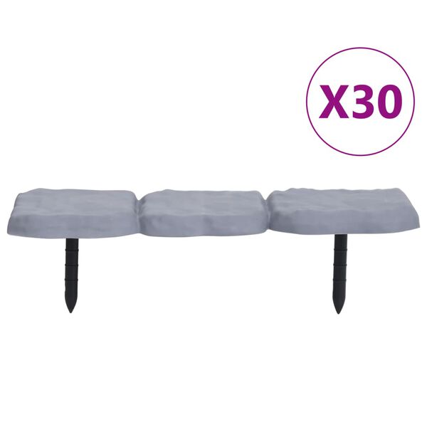 vidaXL Rabattkant 30 st PP