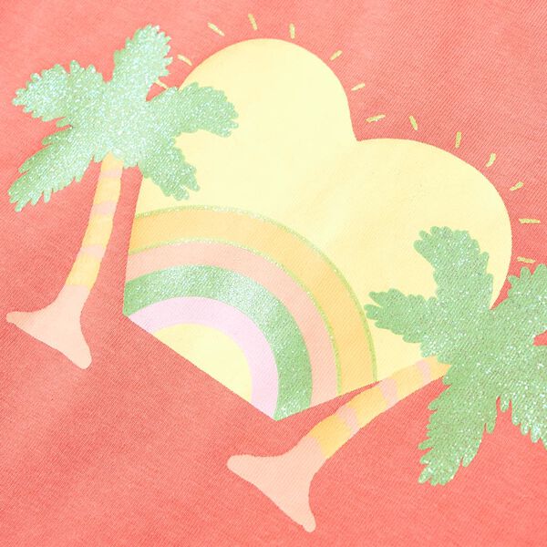 T-shirt f&ouml;r barn korallr&ouml;d 104