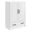 vidaXL Sideboard med l&aring;da Vit 66 x 34,5 x 92 cm Konstruerat tr&auml;
