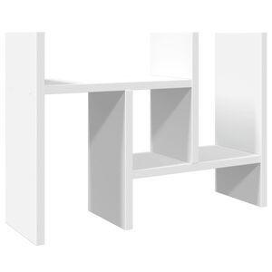 vidaXL Skrivbordshylla vit 34,5x15,5x35,5 cm konstruerat tr&auml;
