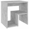 vidaXL S&auml;ngbord betonggr&aring; 40x30x40 cm konstruerat tr&auml;