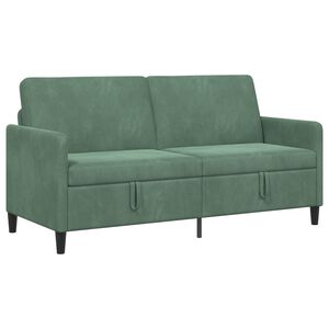 vidaXL Soffa med f&ouml;rvaring 3-sits Havgr&ouml;n 172 x 78 x 87 cm Polyester
