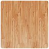 vidaXL Fyrkantig bordsskiva ljusbrun 80 x 80 x 4cm behandlad massiv ek