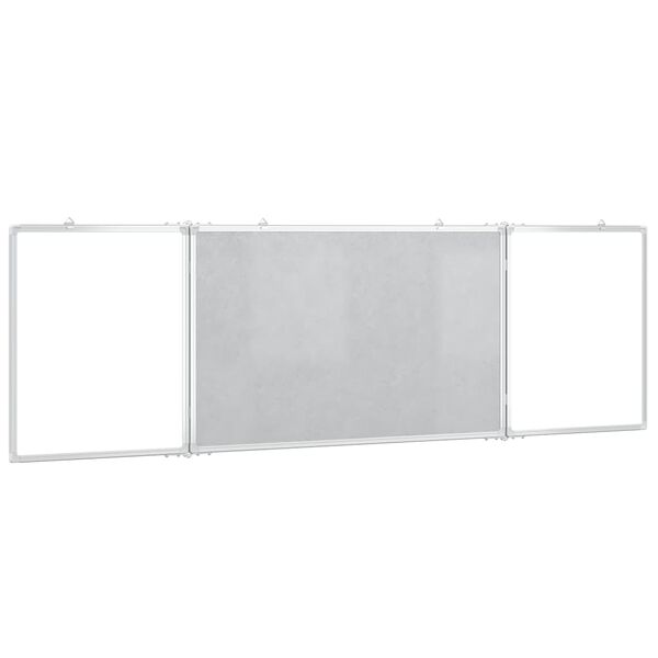 vidaXL Magnetisk whiteboard hopf&auml;llbar 160x60x1,7 cm aluminium