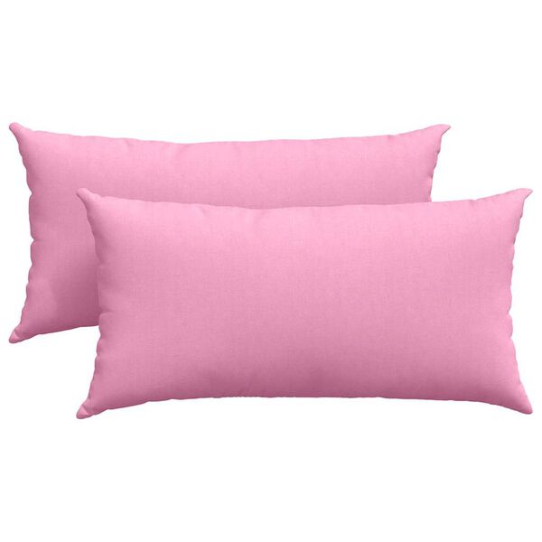 vidaXL Sofakuddar 2 pcs Rosa 80 x 40 cm tyg
