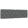 vidaXL Headboard Cushion Dark Grey 180 cm Fabric