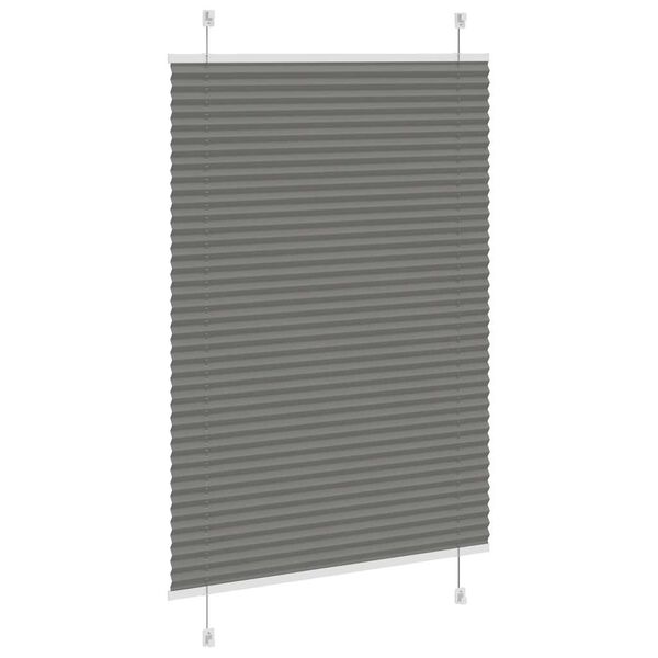 vidaXL Plisserad persienn antracit 95x100cm tyg bredd 94,4cm polyester