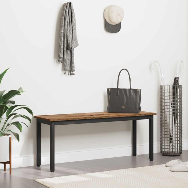 vidaXL b&auml;nk Gammalt tr&auml; 110 x 35 x 45 cm Konstruerat tr&auml;